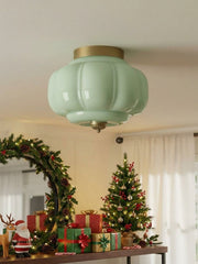 Retro Milk Semi Flush Mount Eloise Ceiling Light